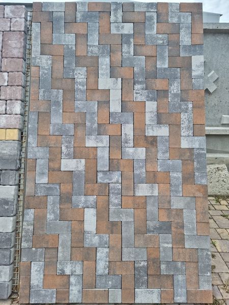 Тротуарна плитка Бруківка 200х100 3461 фото