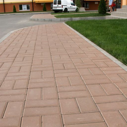 Тротуарна плитка Кирпичик без фаски 200х100х60 Персик 3116 фото
