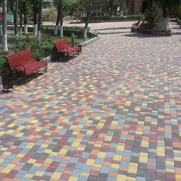 Тротуарная плитка Старый город 60мм Графит 3077 фото