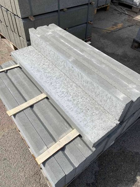 Бордюр бетонный 100х20х8см Серый 3292 фото