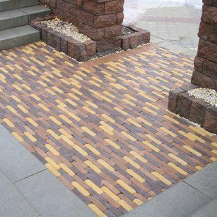 Тротуарна плитка Кирпич без фаски вузький 3248 фото